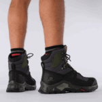 Men's Leather Hiking Boots Quest Element Gore-Tex Black-Green - Image 8