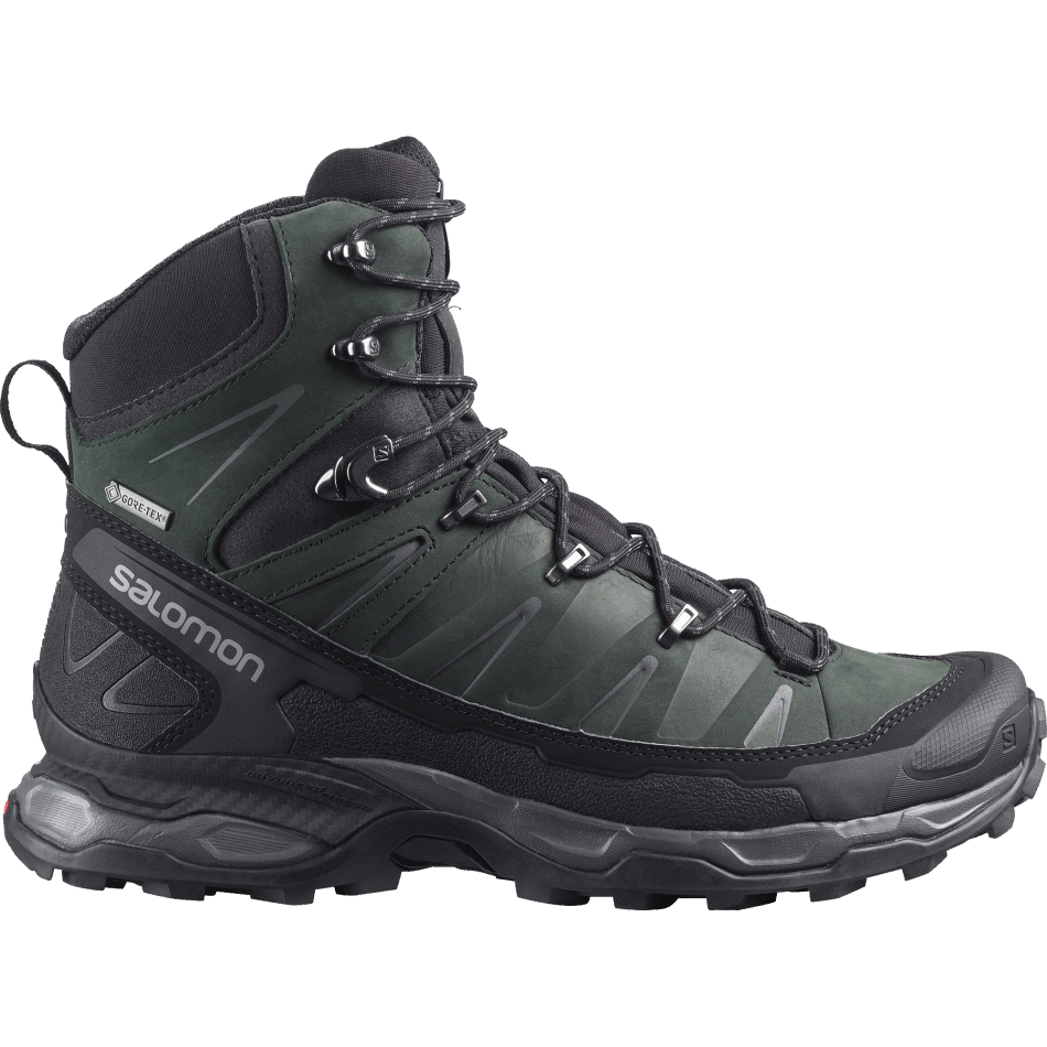 mens_leather_hiking_boots_x_ultra_trek_gore_tex_black_magnet.png Men's Leather Hiking Boots X Ultra Trek Gore-Tex Black-Magnet - Image 1