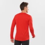 Men's Long Sleeve T-Shirt Agile Goji Berry - Image 3