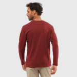 Men's Long Sleeve T-Shirt Essential Cabernet - Image 2