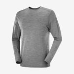 Men's Long Sleeve T-Shirt Outlife Merino Blend Medium Grey
