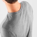 Men's Long Sleeve T-Shirt Outlife Merino Blend Medium Grey - Image 4
