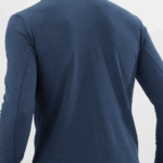 Men's Midlayer Jacket With Hood Essential Lightwarm Hooded Mood Indigo - Image 3