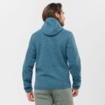 Men's Midlayer Jacket With Hood Essential Warm Teddy Mallard Blue - Image 3