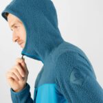 Men's Midlayer Jacket With Hood Essential Warm Teddy Mallard Blue - Image 4
