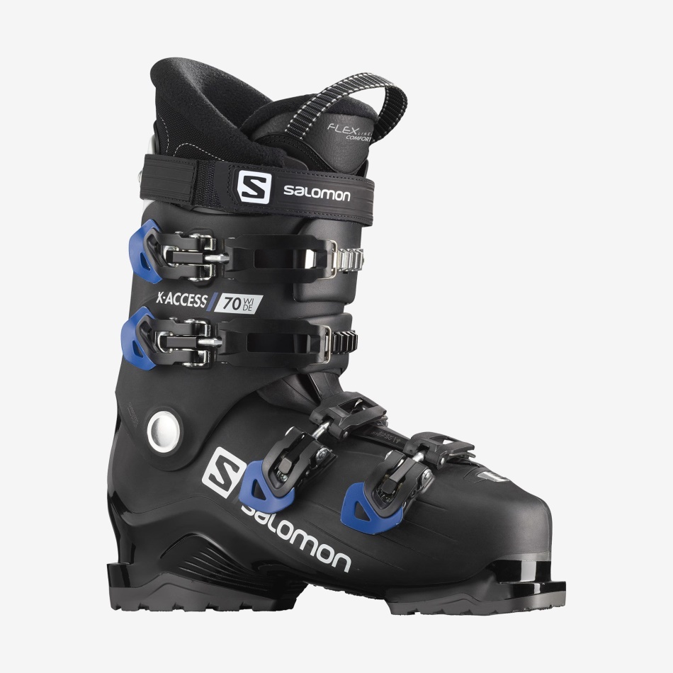Men's On-Piste Boots X Access 70 Wide Black-Race Blue-White - Image 1