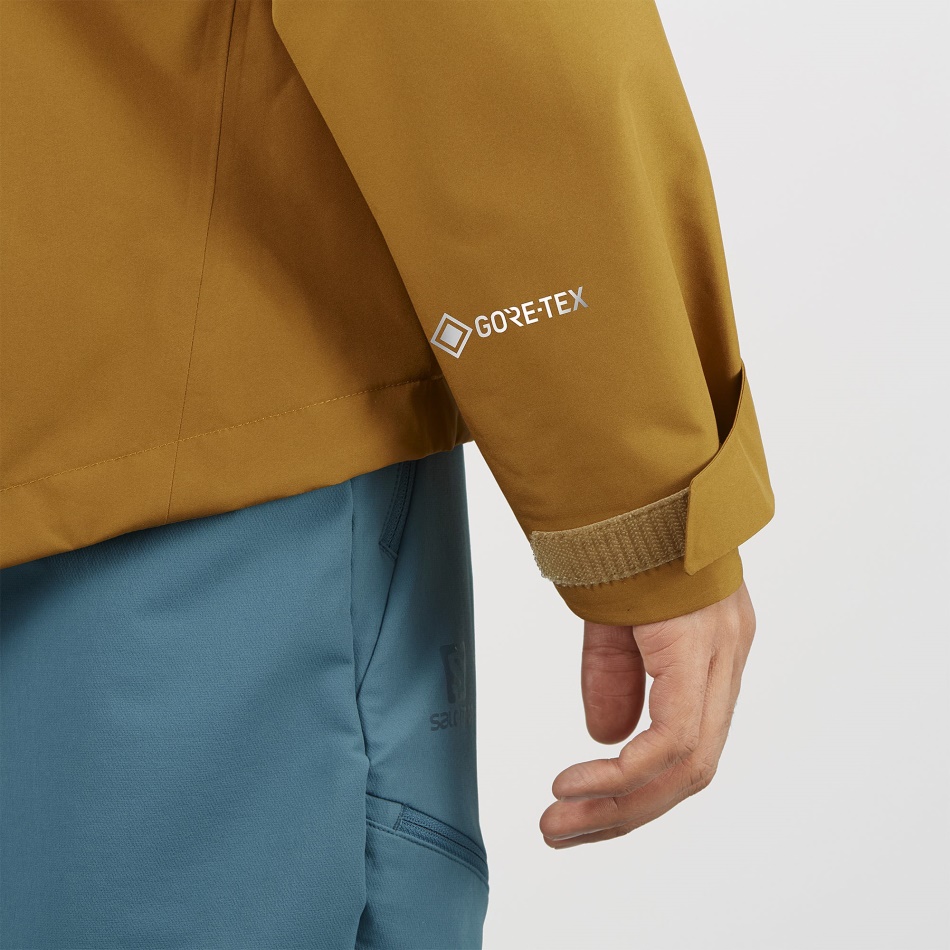 Men's Shell Jacket Outline Gore-Tex Hybrid Ebony-Bronze Brown - Image 7