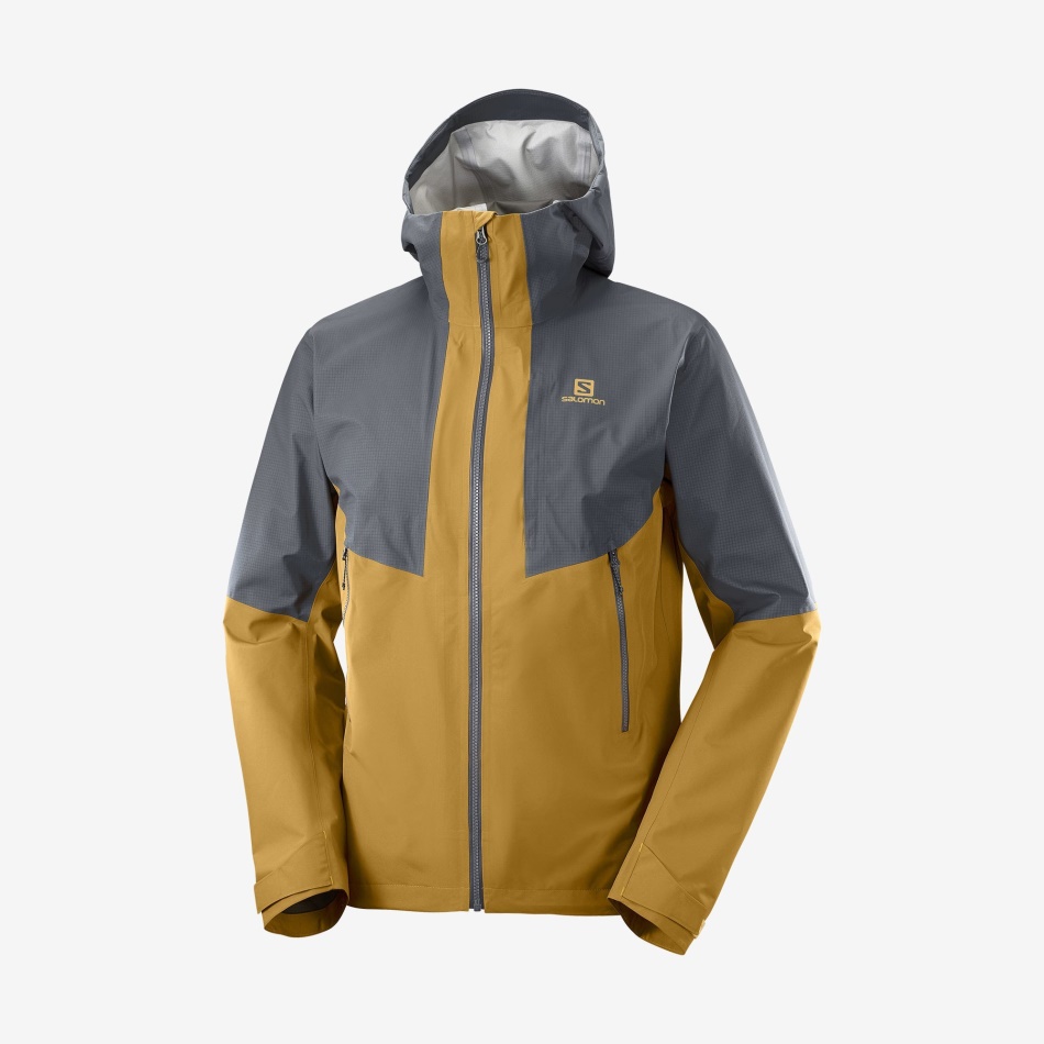 mens_shell_jacket_outline_gore_tex_hybrid_ebony_bronze_brown.jpg Men's Shell Jacket Outline Gore-Tex Hybrid Ebony-Bronze Brown - Image 1