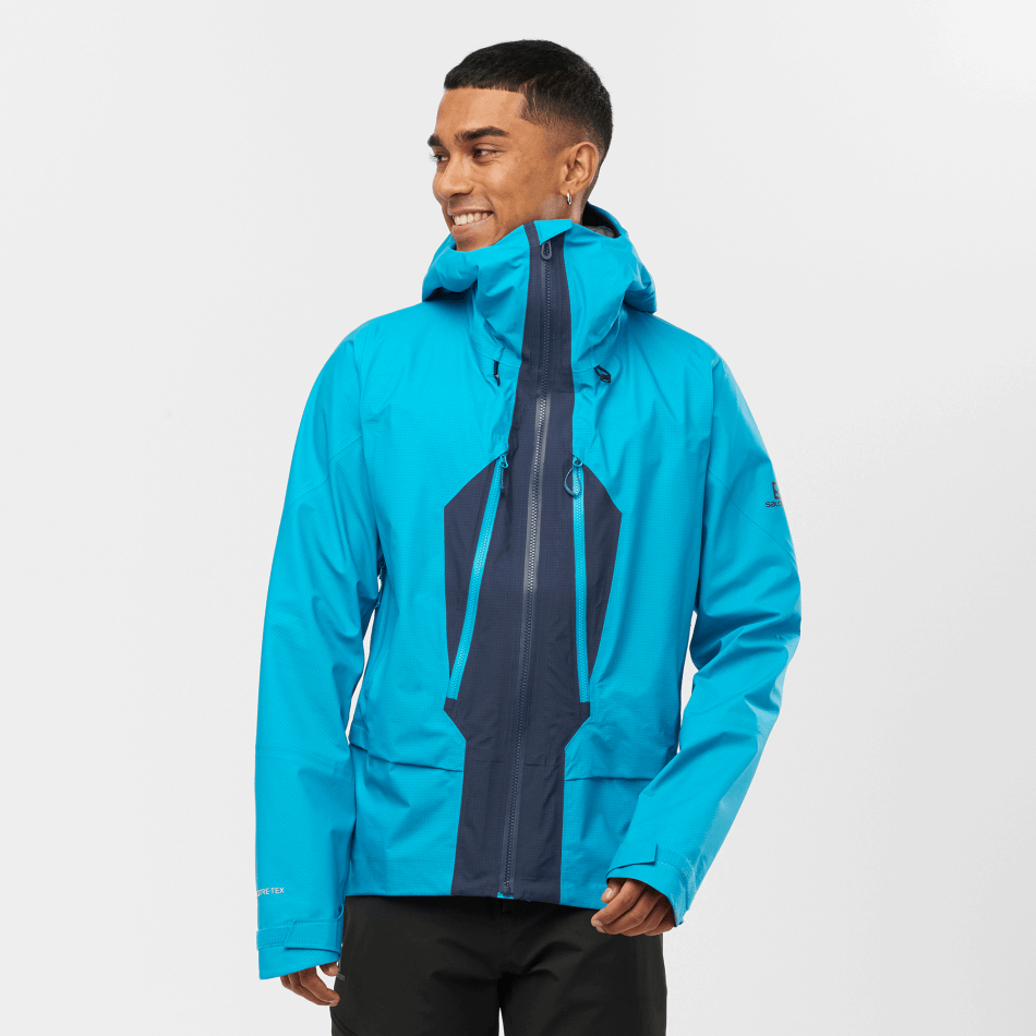 mens_shell_jacket_outpeak_gore_tex_3l_barrier_reef_night_sky.png Men's Shell Jacket Outpeak Gore-Tex 3L Barrier Reef-Night Sky - Image 1