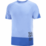 Men's Short Sleeve T-Shirt Cross Run Graphic Provence-Nautical Blue - Image 4