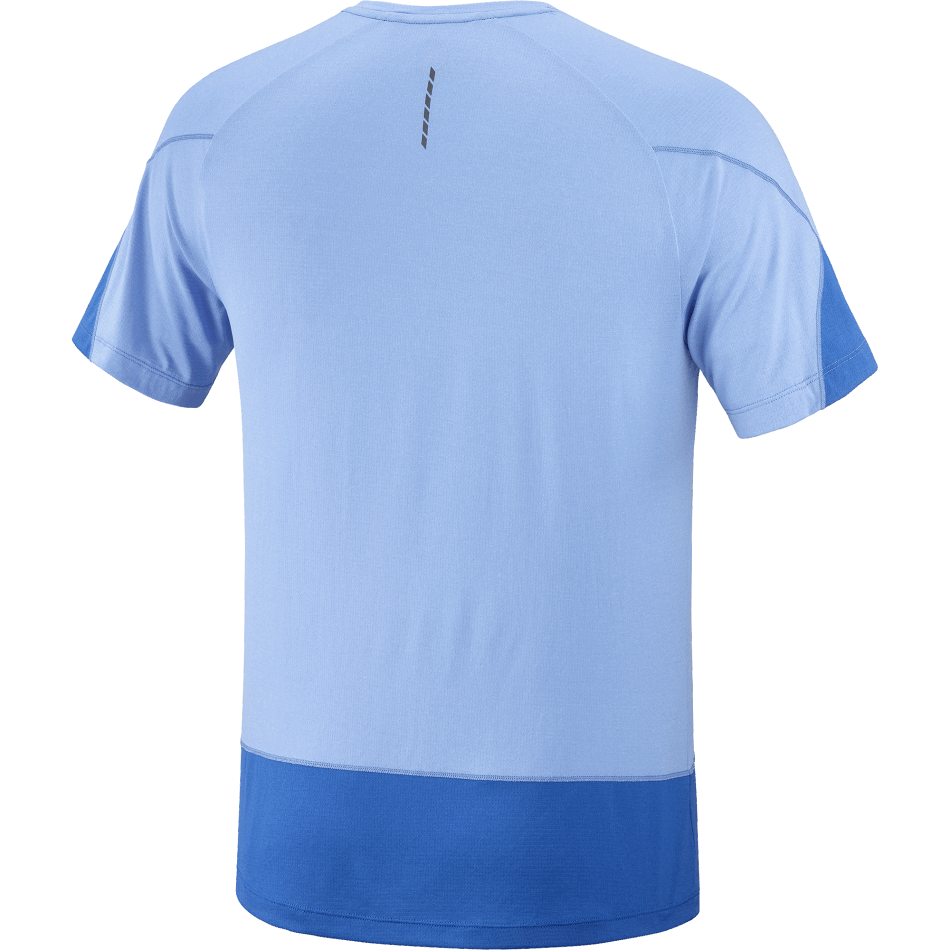 Men's Short Sleeve T-Shirt Cross Run Graphic Provence-Nautical Blue - Image 5