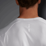 Men's Short Sleeve T-Shirt Cross Run White-Black-Heather - Image 3