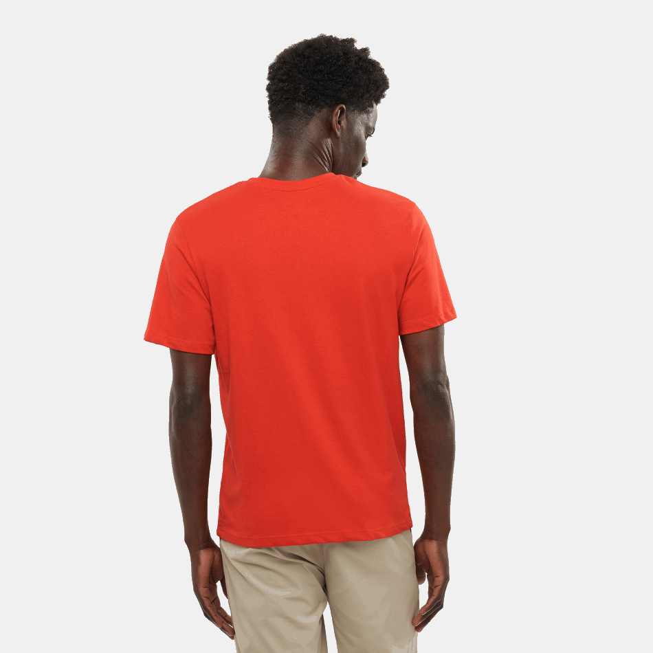 Men's Short Sleeve T-Shirt Outlife Logo Aura Orange - Image 2
