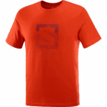 Men's Short Sleeve T-Shirt Outlife Logo Aura Orange - Image 4