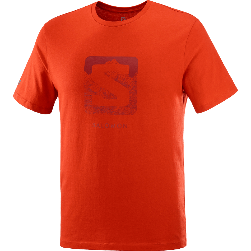 Men's Short Sleeve T-Shirt Outlife Logo Aura Orange - Image 4