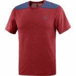 Men's Short Sleeve T-Shirt Outline Cabernet-Mood Indigo - Image 5
