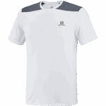 Men's Short Sleeve T-Shirt Outline White-Ebony - Image 5