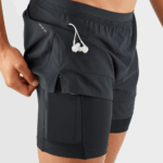 Men's Shorts Cross 2In1 Black - Image 5
