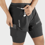 Men's Shorts Cross 2In1 Deep Black - Image 4