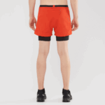 Men's Shorts Cross 2In1 Fiery Red - Image 2