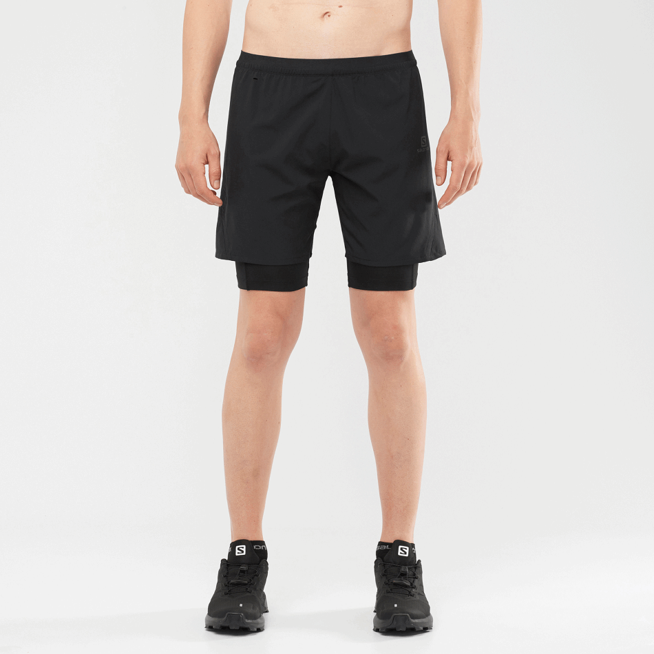 mens_shorts_cross_twinskin_black.png Men's Shorts Cross Twinskin Black - Image 1