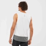 Men's Tank Cross Run White-Black-Heather - Image 2
