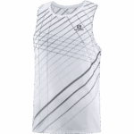 Men's Tank Sense Aero Singlet White-Black - Image 3