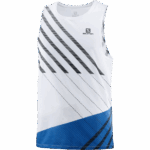 Men's Tank Sense Aero Singlet White-Black-Nautical Blue - Image 4
