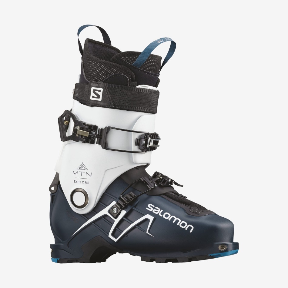 mens_touring_boots_mtn_explore_petrol_blue_white_black.jpg Men's Touring Boots Mtn Explore Petrol Blue-White-Black - Image 1