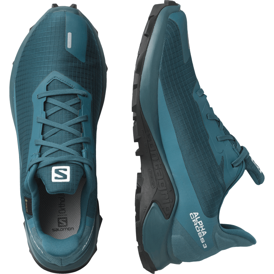 Men's Trail Running Shoes Alphacross 3 Gore-Tex Blue-Mallard Blue - Image 6