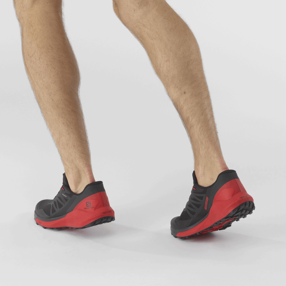 Men's Trail Running Shoes Sense Ride 4 Black-Goji Berry-Phantom - Image 7