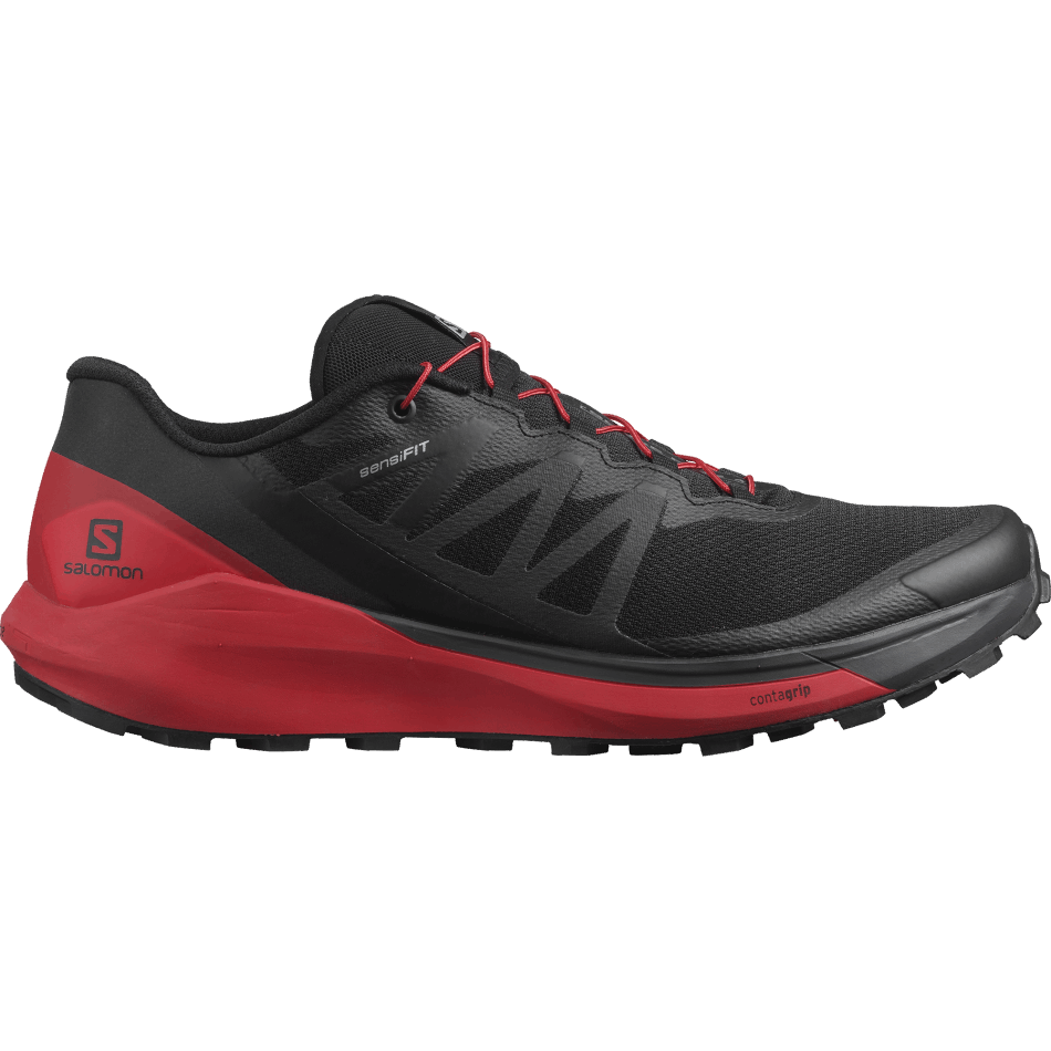 Men's Trail Running Shoes Sense Ride 4 Black-Goji Berry-Phantom - Image 1