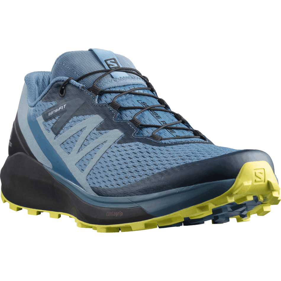 Men's Trail Running Shoes Sense Ride 4 Blue-Black-Evening Primrose - Image 2