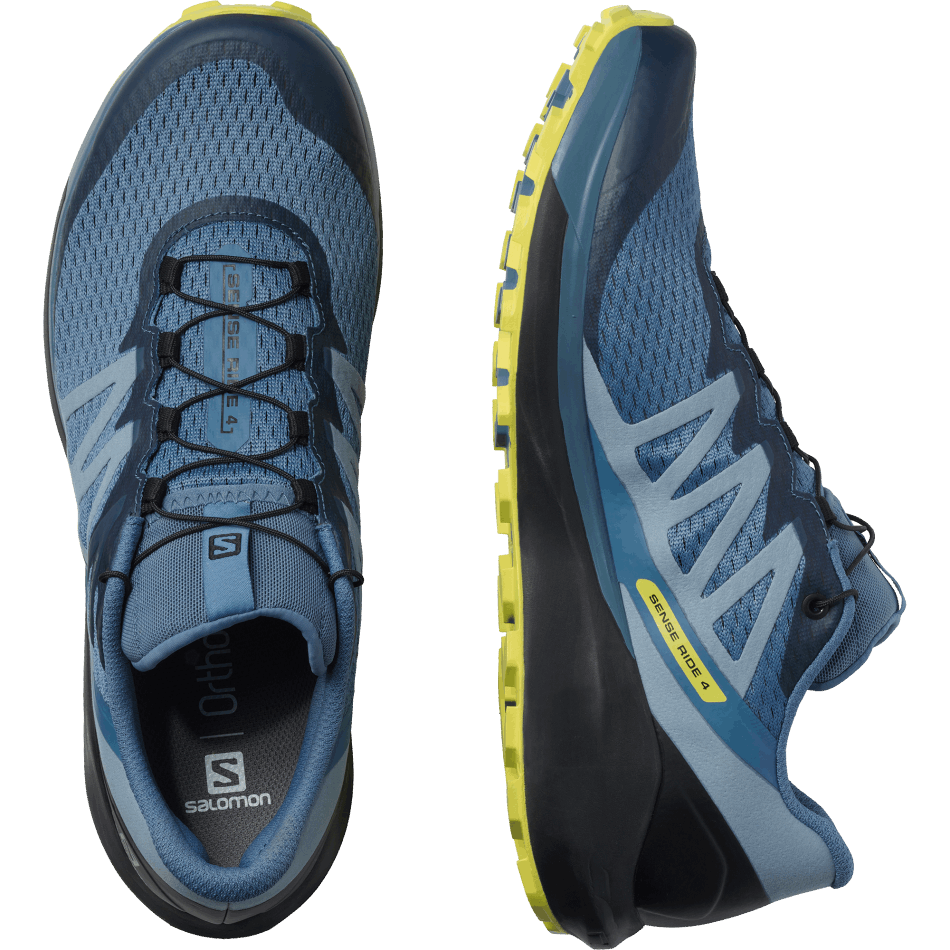 Men's Trail Running Shoes Sense Ride 4 Blue-Black-Evening Primrose - Image 6