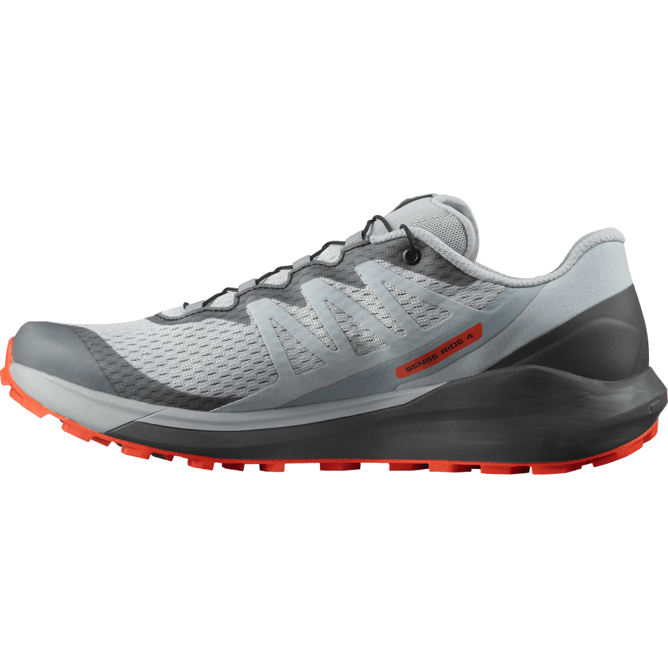Men's Trail Running Shoes Sense Ride 4 Pearl Blue-Ebony-Red Orange - Image 5