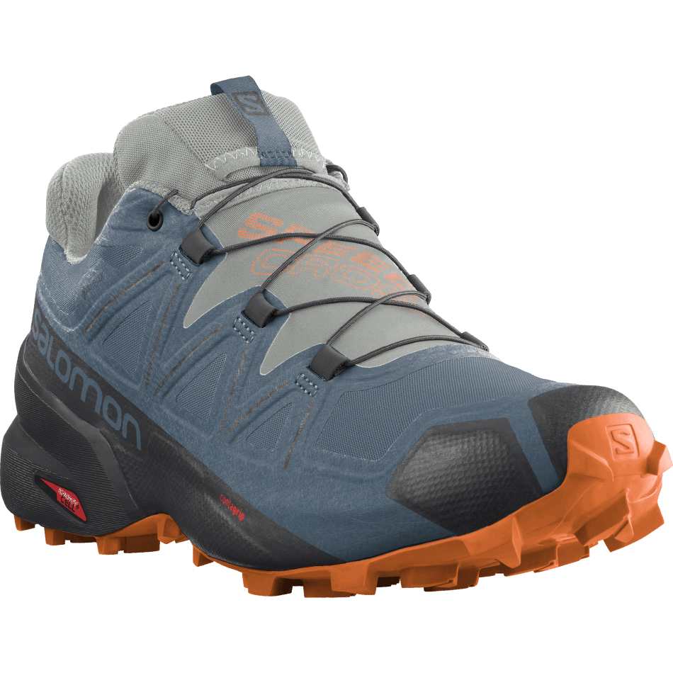 Men's Trail Running Shoes Speedcross 5 Gore-Tex Blue-Iron-Orange - Image 2