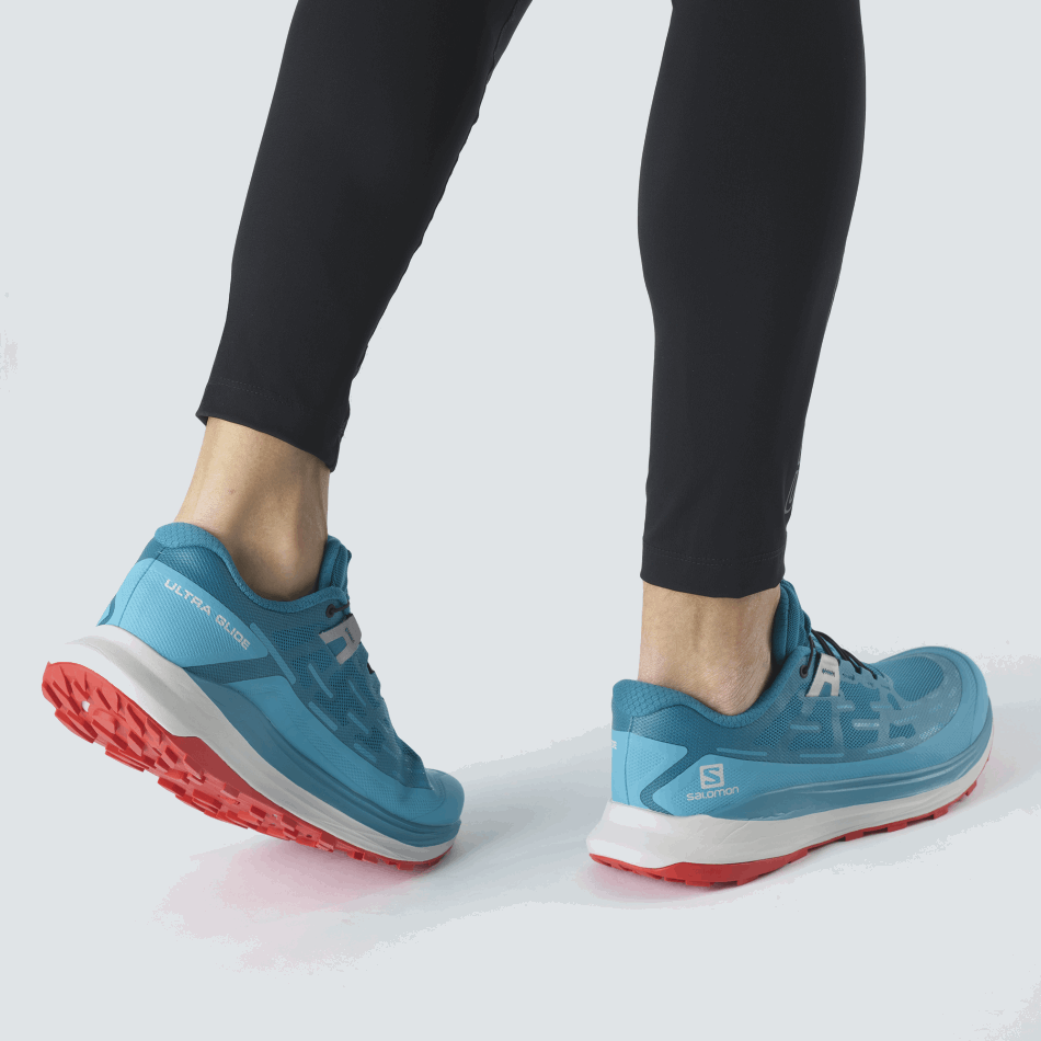 Men's Trail Running Shoes Ultra Glide Teal-Barrier Reef-Goji Berry - Image 7