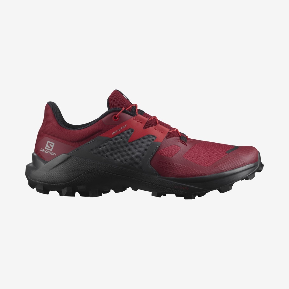 Men's Trail Running Shoes Wildcross 2 Biking Red-Ebony-Goji Berry - Image 1