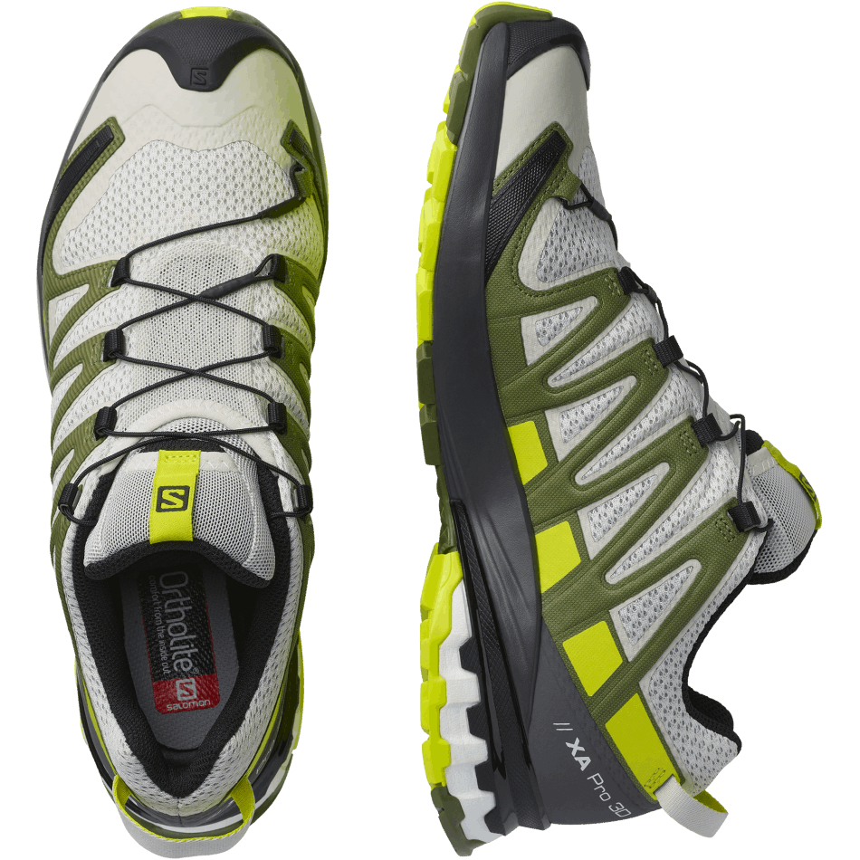 Men's Trail Running Shoes Xa Pro 3D V8 Lunar Rock-Primrose-Olivine - Image 6