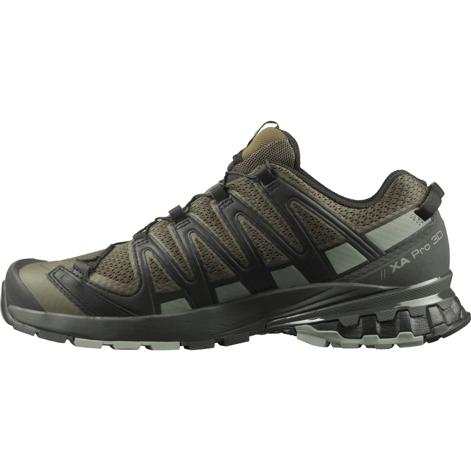 Men's Trail Running Shoes Xa Pro 3D V8 Wide Grape Leaf-Peat-Shadow - Image 5
