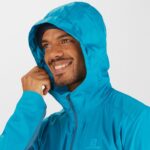 Men's Wind Jacket Hoodie Agile Wind Barrier Reef-Mallard Blue - Image 4