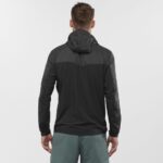 Men's Wind Jacket Hoodie Agile Wind Black - Image 3
