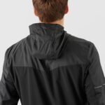 Men's Wind Jacket Hoodie Agile Wind Black - Image 4