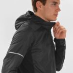 Men's Wind Jacket Hoodie Agile Wind Black - Image 5