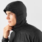 Men's Wind Jacket Hoodie Agile Wind Black - Image 6