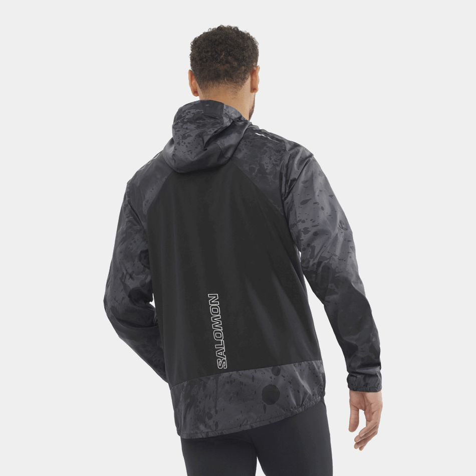 Men's Wind Jacket Hoodie Bonatti Cross Wind Deep Black-Ao-Periscope - Image 2
