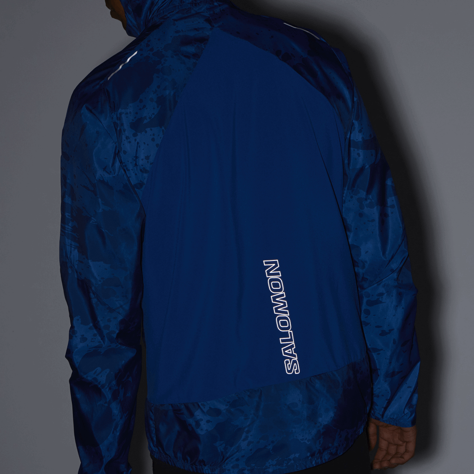 Men's Wind Jacket Hoodie Bonatti Cross Wind Nautical Blue-Ao-Navy Peony - Image 7