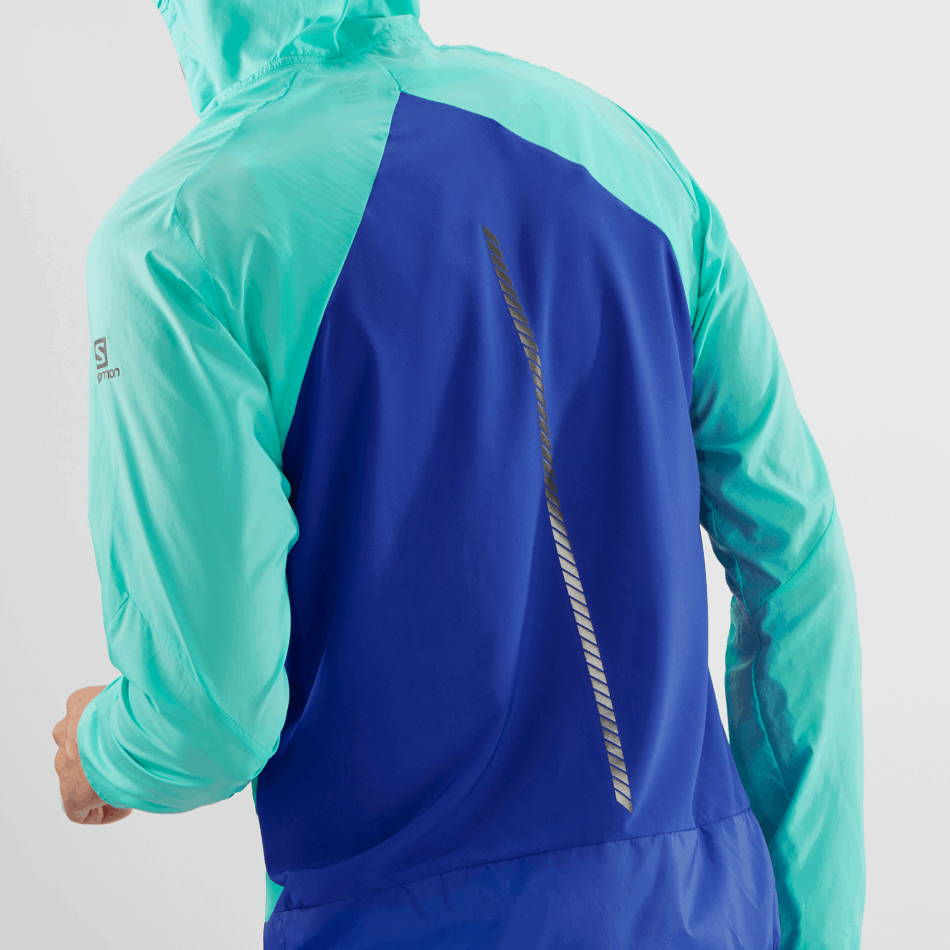 Men's Wind Jacket Hoodie Bonatti Cross Wind Pool Blue-Blue-Empire Yellow - Image 5