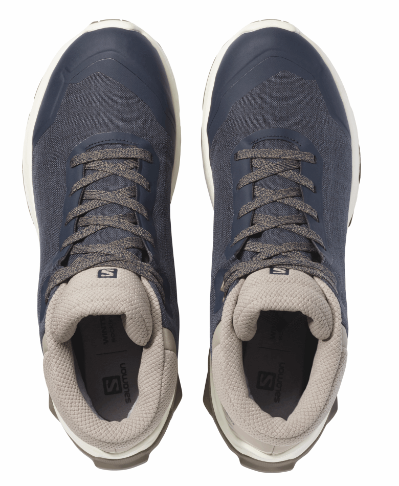 Men's Winter Boots X Reveal Chukka Climasalomon™ Waterproof Navy-Bungee Cord - Image 3