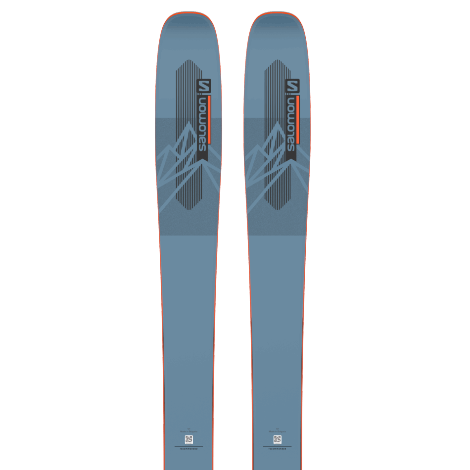 unisex_all_mountain_skis_qst_98_copen_blue_flame_black.png Unisex All-Mountain Skis Qst 98 Copen Blue-Flame-Black - Image 1